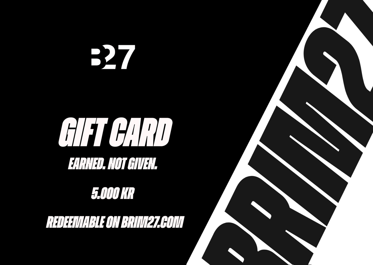 B27 Gift card
